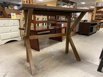 TRENDEX Light Honey Modern Farmhouse Counter Table