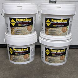 PermaSand Polymer Jointing Sand.  Four 40lb Tubs