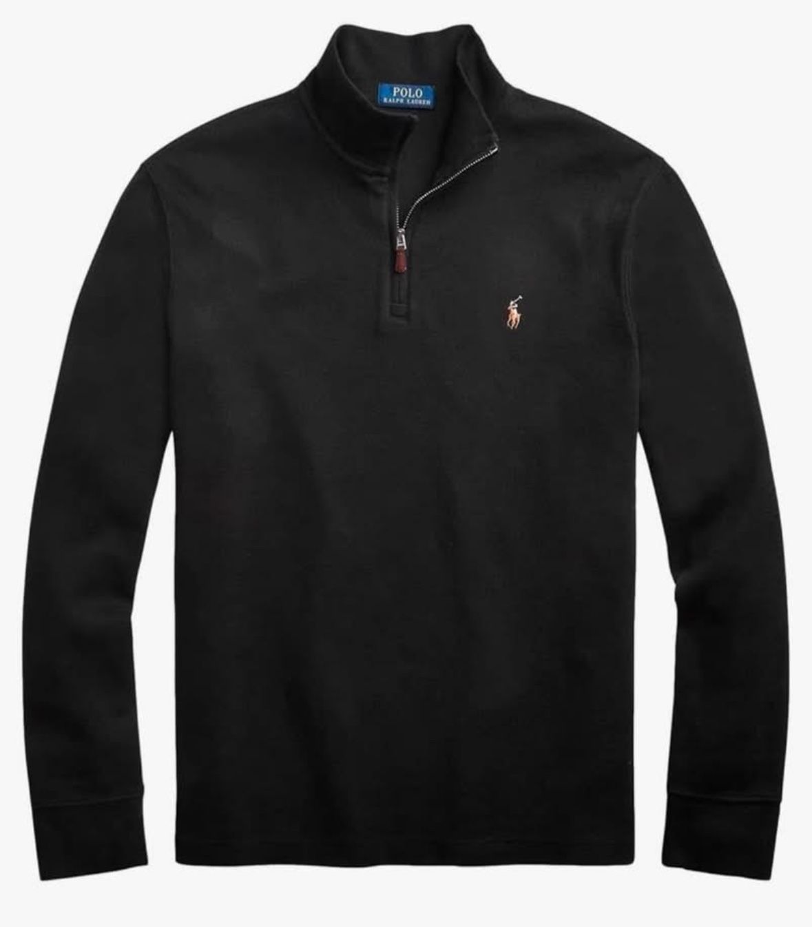 POLO RALPH LAUREN ribbed pullover mens XL BLACK
