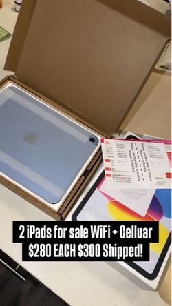 iPAD 11th Gen Celluar + WiFi NEW!