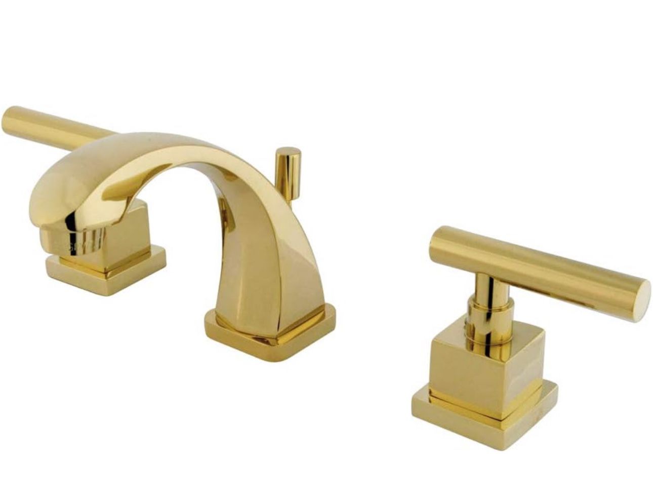 Kingston Brass KS4942CQL Claremont Mini Widespread Lavatory Faucet with Brass Po