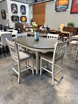 Dining Table Set With 4 Chairs