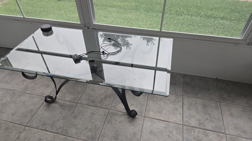 Glass Coffee Table And End Table