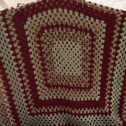 HAND MADE CROCHET THROW/ BLANKET