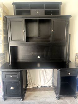 Black executive desk