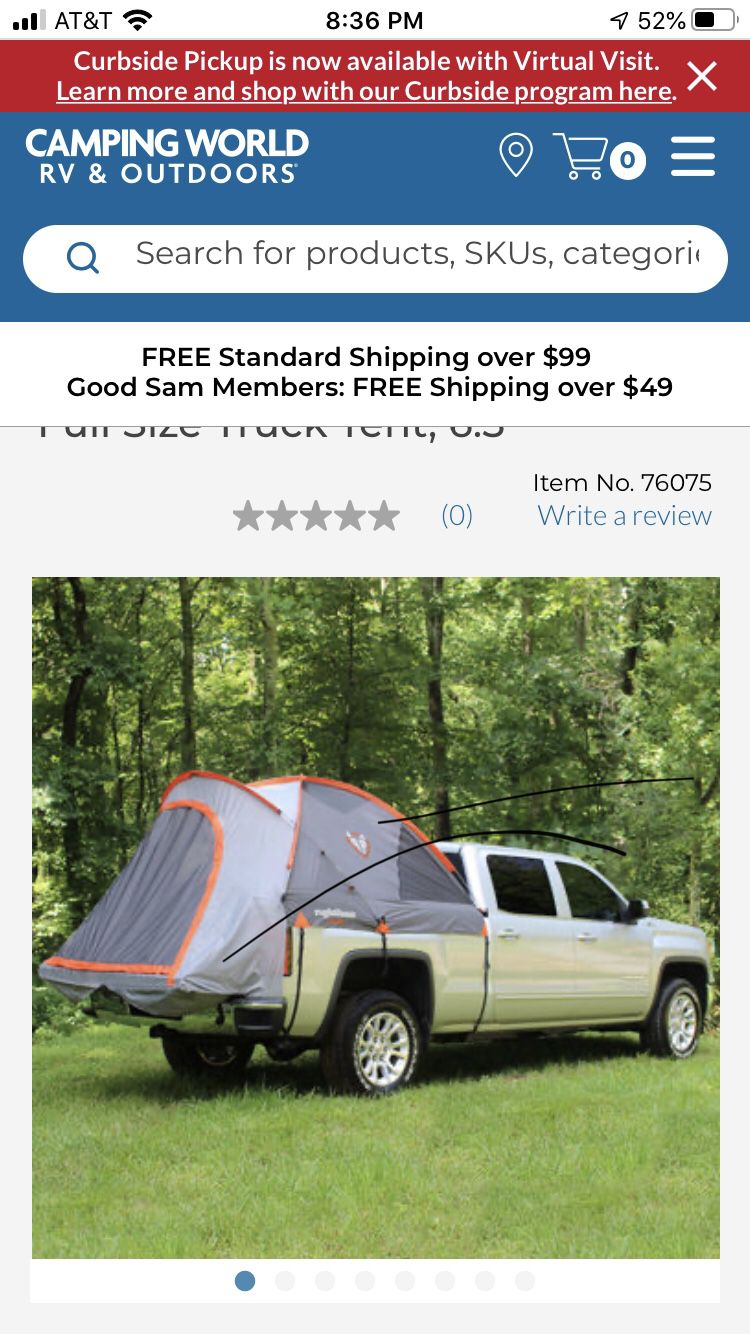 Camper tent for pick up truck bed