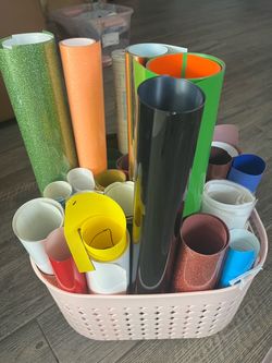 Mixed Vinyl Roll Lot Craft Supplies