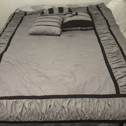 $25 Queen Size Comforter From Wayfair Retail $73 Includes 3 Decorative Pillows Plus Bed Skirt I Just Don’t Like Need Color 