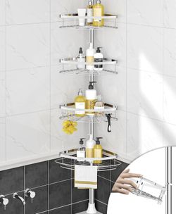 Shower Corner Caddy Organizer for Bathroom, 4 Adjustable. X(390)