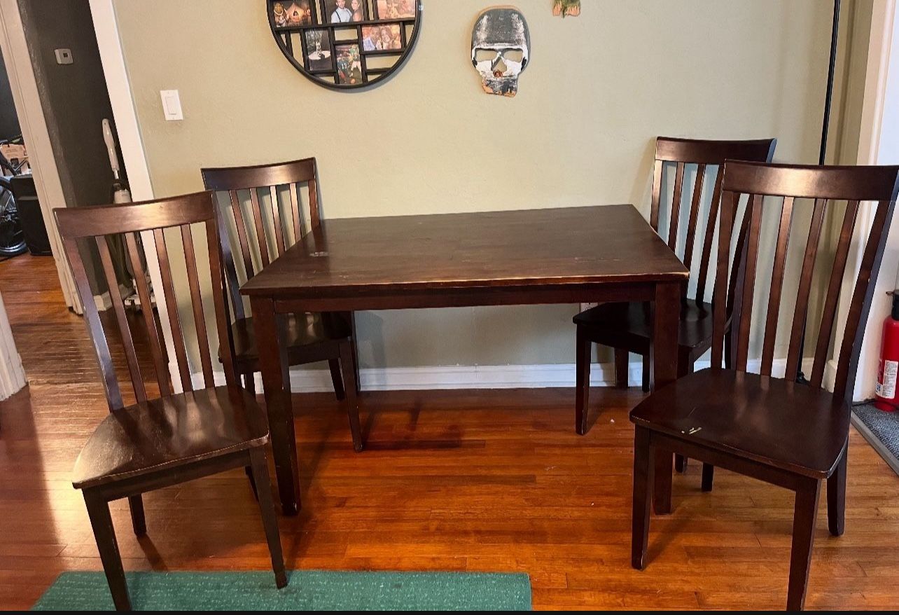 Dining Table & Chairs $20