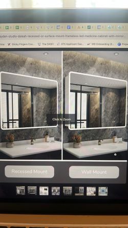Brand new glass medicine cabinet