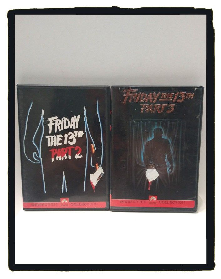 ☠️ Friday The 13th - Part 2 & 3 ☠️ 2 Movie Set on DVD - Widescreen