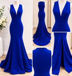 Royal blue Mermaid Prom Gown XXS
