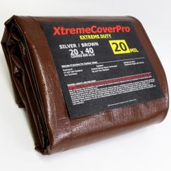 XtremeCoverPro
)
20' x 40' Large Multi-Purpose Waterproof Light Weight Heavy Duty Poly Tarp Grommets Every 24", 20 Mil 20x40