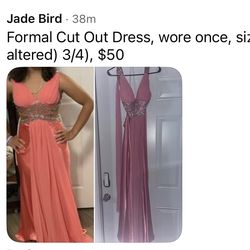 Formal cutout dress