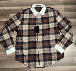 Brown monogram shirt