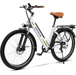 Cybervelo 750W Peak Electric Bike for Adults,up 80 Miles Removable Battery Ebike, 26" Electric E Bike with 7-Speed,Adult Electric Bicycles for Commute
