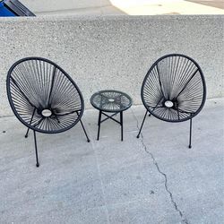 3pc bistro Acapulco Chairs