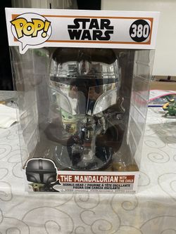 THE MANDALORIAN WITH THE CHILD # 380 Funko POP! 10 Inch