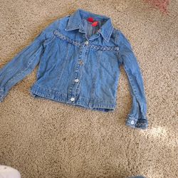 Kids L Braided Jean Jacket! 