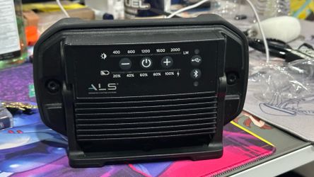 ALS LED Floodlight Bluetooth Speaker Adjustable Brightness USB 2000 Lumens