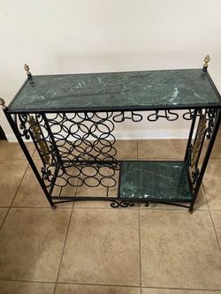 Wine storage console table