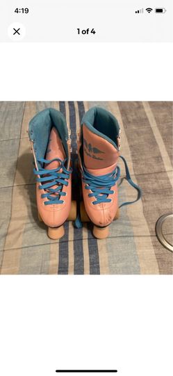 Angel Pink/teal skate women roller skate size 5