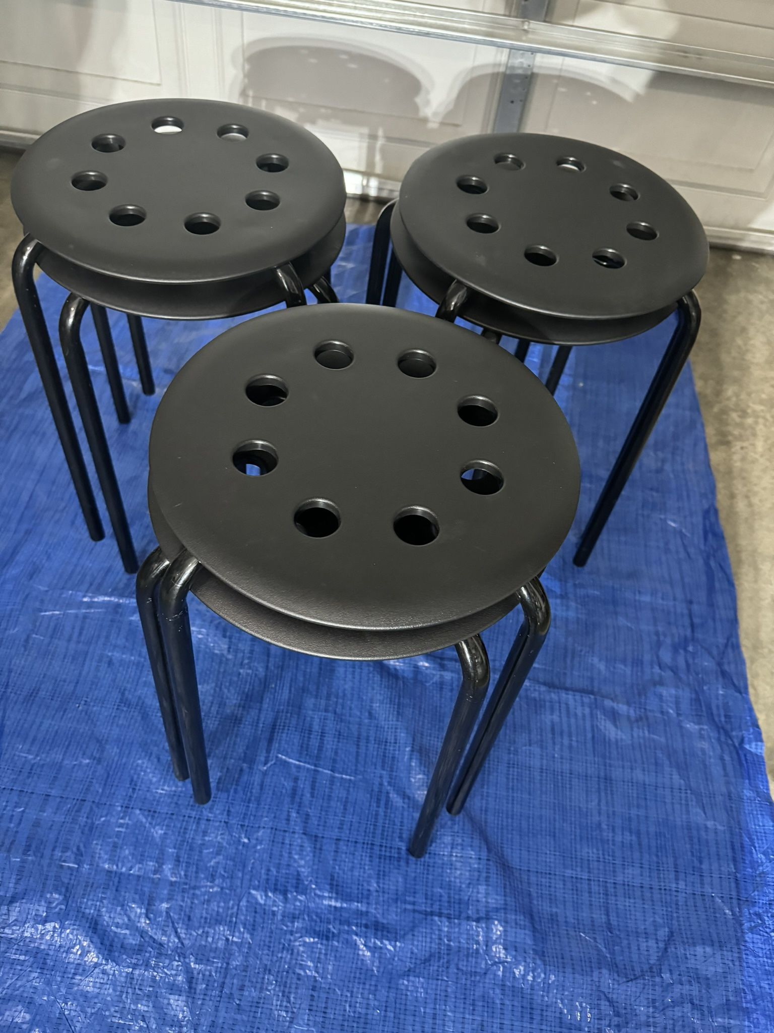 IKEA Black Stools (6 Total)