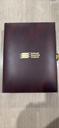 Holland America Cruises Leather Folio Portfolio