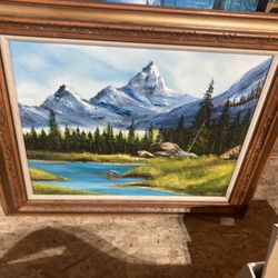 Cool Landscape Painting With Frame