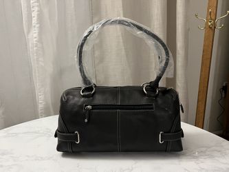 Tignanello black shop leather purse