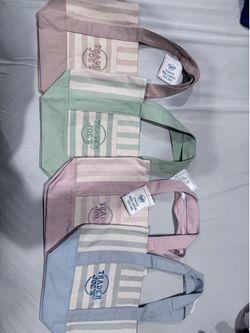 trader joe’s mini tote bags  striped all colors available