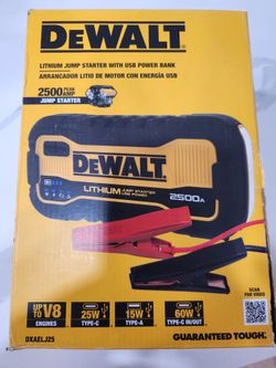 Brand new Dewalt Jump Starter 2500 Peak AMP