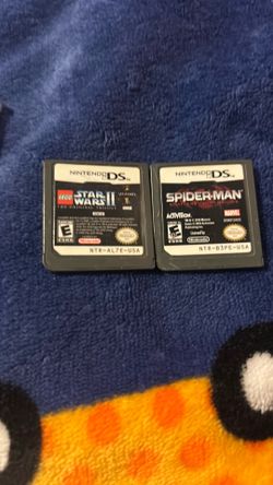 Both of them are for Nintendo DS one of them is Star Wars and the other one is Spider-Man