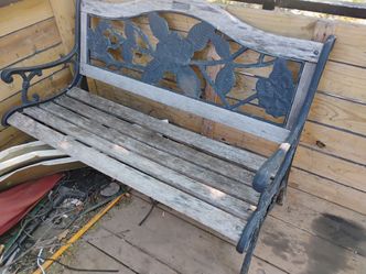 Old style park bench