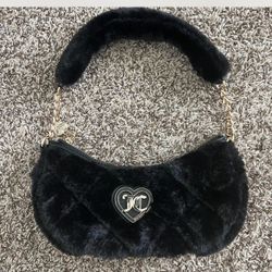 Juicy Couture Black Fur Shoulder Bag 🖤