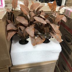 11” Rusted Eucalyptus Artificial Fall Arrangement - Heart & Hand with Magnolia