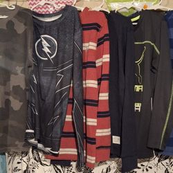 BOYS 10/12 TOPS, JOGGERS & HOODIE