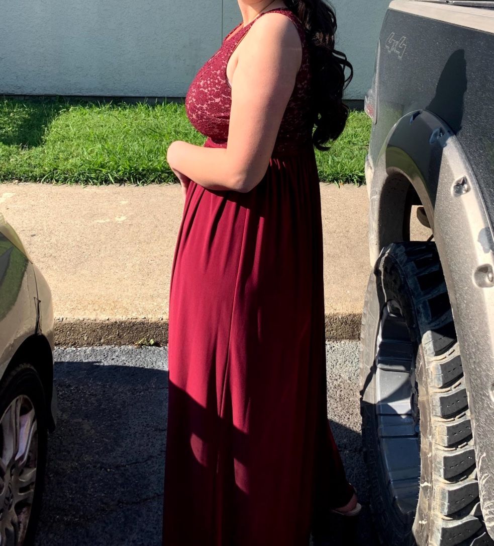 Maroon Prom Dress