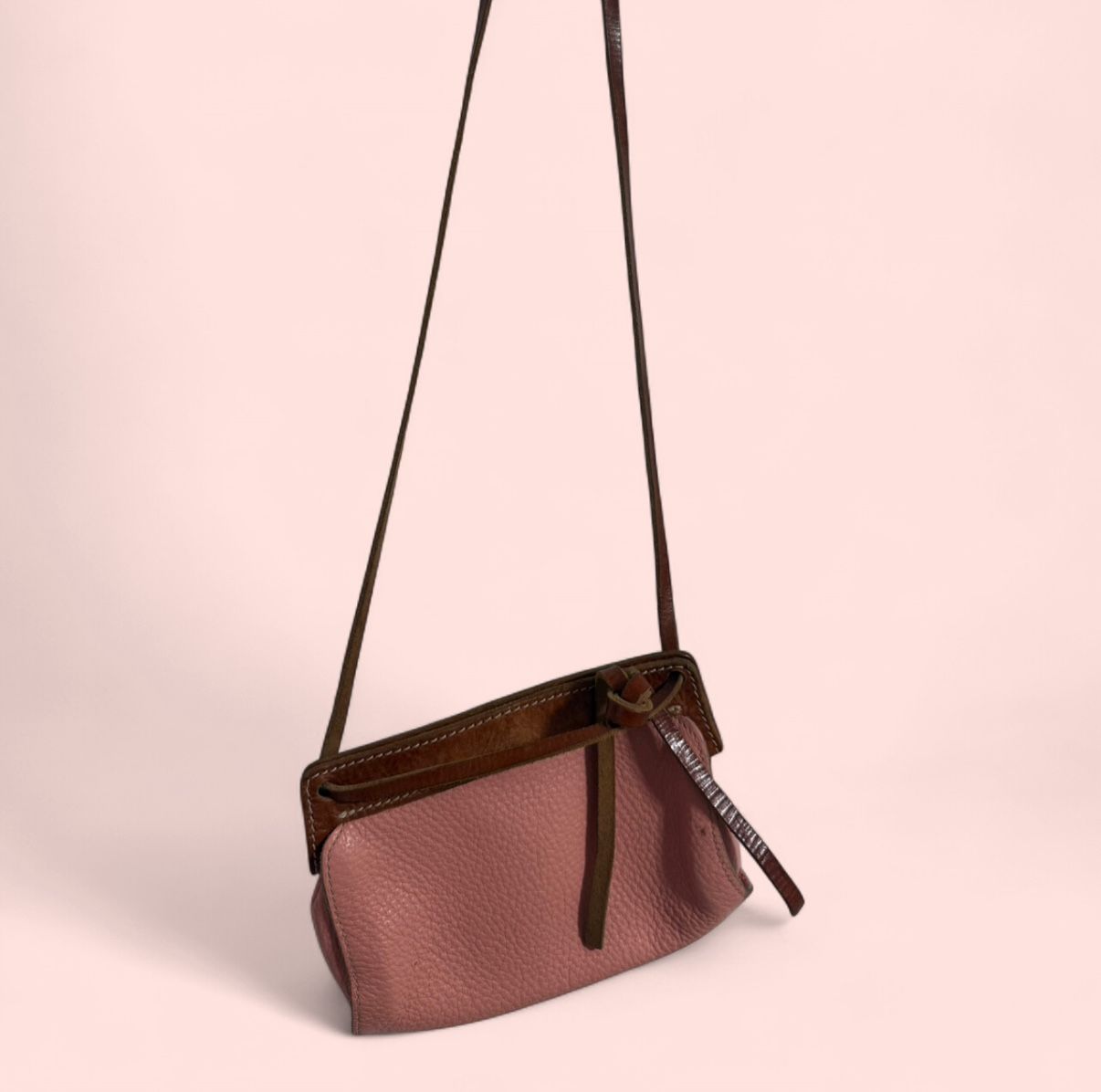 Pink Leather Purse