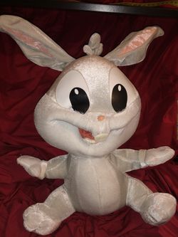 Vintage Baby Bugs Bunny large 16” plush doll - Great Easter Basket gift! Toy collector , gorgeous plush plushie doll looney tunes warner Bros
