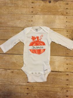 Personalized Baby onesies for Fall