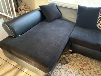 Black and white sectional