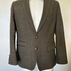 Gorgeous Classic Banana Republic Wool Blazer for Men - Heritage Collection Olive Green 42S