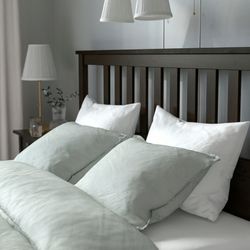 HEMNES
Bed frame, black-brown, Full
