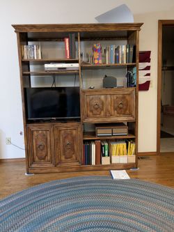 TV entertainment center.