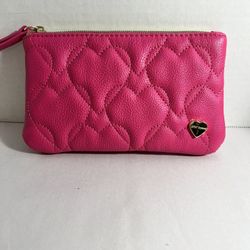 Betsy Johnson pink wristlet