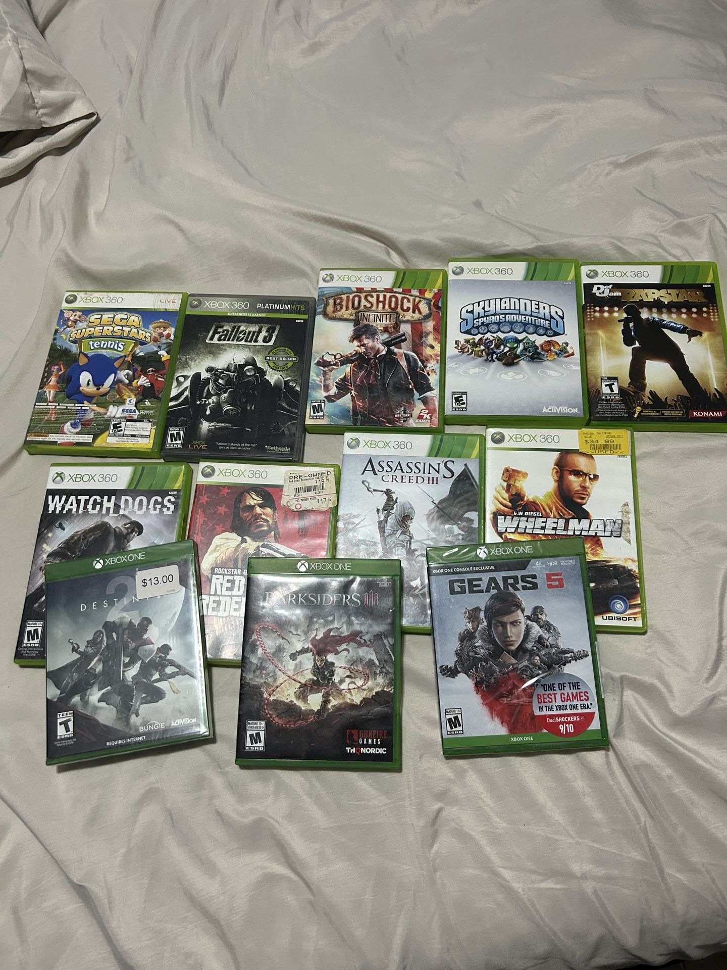 xbox 360 and xbox one games 