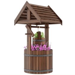 Wood Wishing Well