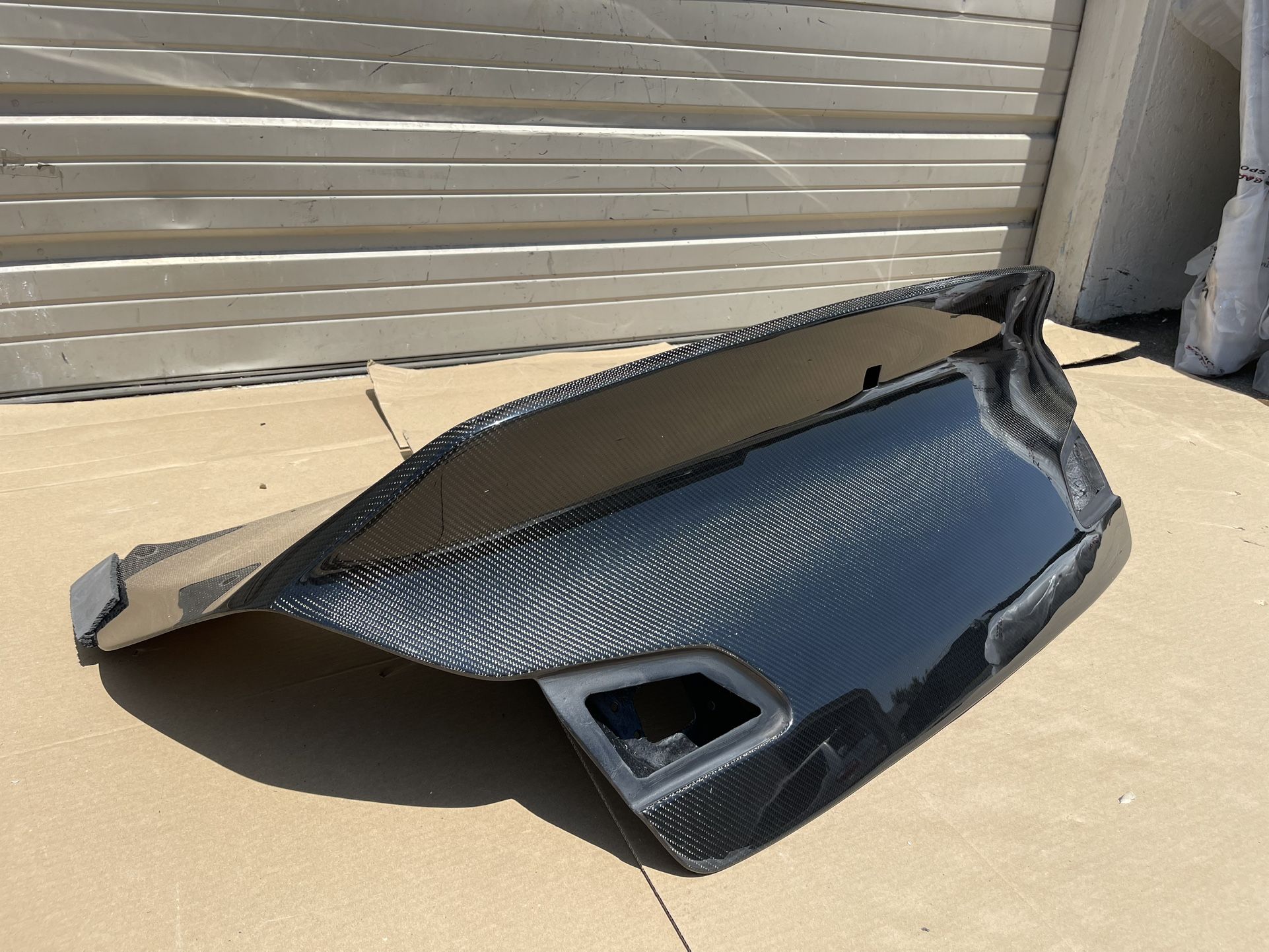 2009 - 2016 Infiniti G37 Sedan VIS Racing Demon Style Carbon Fiber Trunk (With Camera Cut Out)